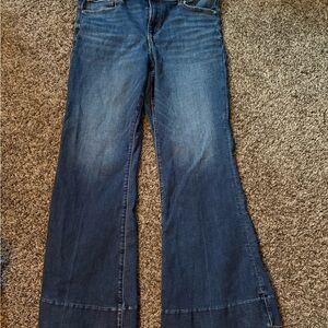 American Eagle Outfitters Dark Blue Flare Jeans